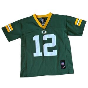 Green Bay Packers Aaron Rogers NFL kids football jersey shirt size 5/6